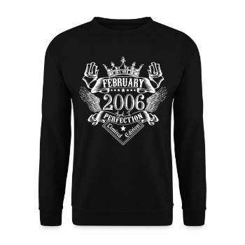 February 2006 | February 2006 anniversary 2006 - Unisex Sweatshirt - black - Front - Alina (178cm) & Michal (187cm)