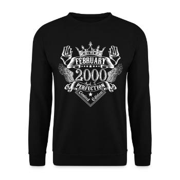 February 2000 | February 2000 anniversary 2000 - Unisex Sweatshirt - black - Front - Alina (178cm) & Michal (187cm)