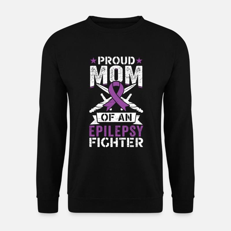 Mutter Einer Mutter Einer Epilepsie-kämpferin - Unisex Pullover - Schwarz