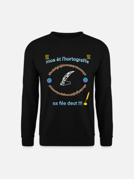 moa èt l hortograffe 2 - Sweat-shirt Unisexe - noir