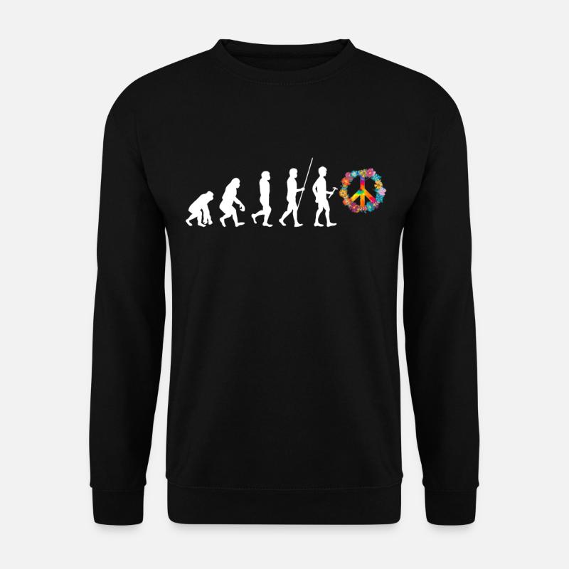 Hippie - Unisex Pullover - Schwarz