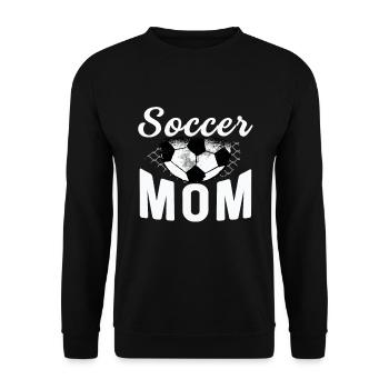 Fußball Tshirt Herren Damen Soccer Football - Unisex Pullover - Schwarz - Vorne - Alina (178cm) & Michal (187cm)