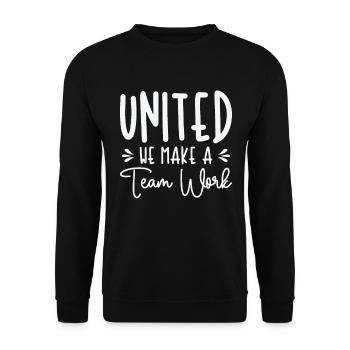 Coworker Unity Office Work Family Employee - Unisex Sweatshirt - black - Front - Alina (178cm) & Michal (187cm)