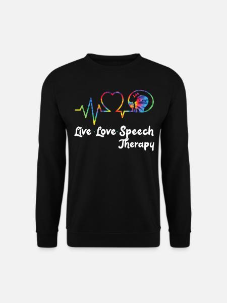 Speech Therapist Therapy Assistant - Unisex Sweatshirt - black