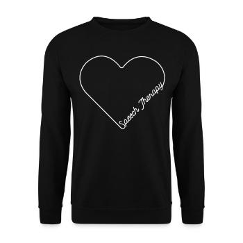 Speech Therapist Therapy Assistant - Unisex Pullover - Schwarz - Vorne - Alina (178cm) & Michal (187cm)