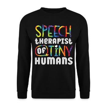 Assistant orthophoniste - Sweat-shirt Unisexe - noir - Devant - Alina (178cm) & Michal (187cm)