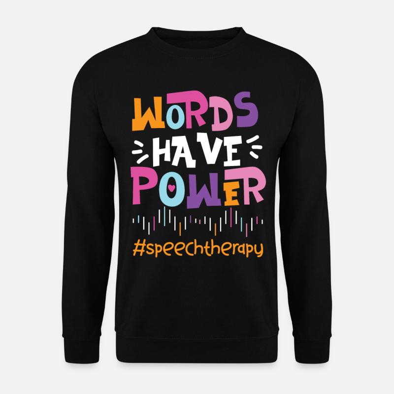 Speech Therapist Therapy Assistant - Unisex Sweatshirt - black