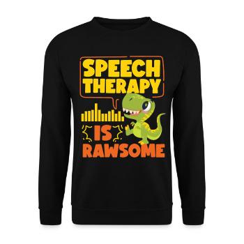 Assistant orthophoniste - Sweat-shirt Unisexe - noir - Devant - Alina (178cm) & Michal (187cm)