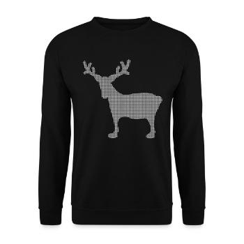 Elk - Unisex Sweatshirt - black - Front - Alina (178cm) & Michal (187cm)