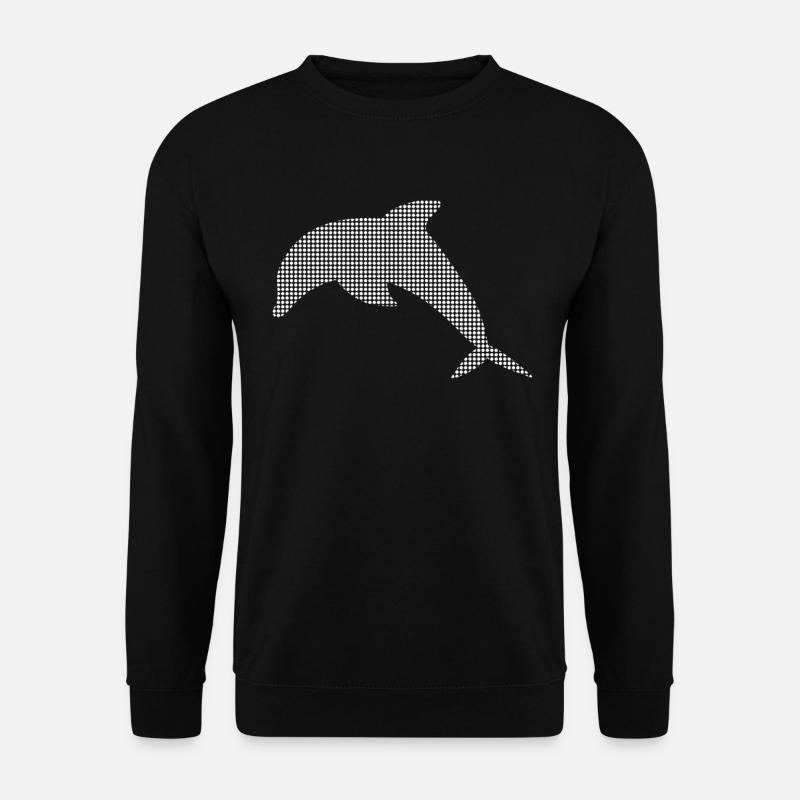 Delfin - Unisex Pullover - Schwarz