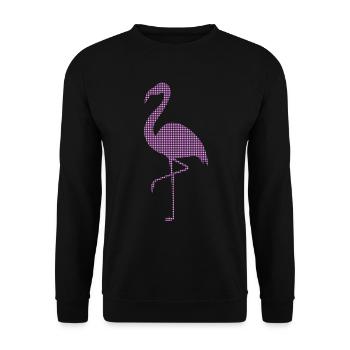 Flamant - Sweat-shirt Unisexe - noir - Devant - Alina (178cm) & Michal (187cm)