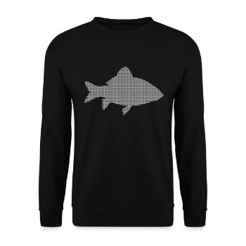 Fish - Unisex Sweatshirt - black - Front - Alina (178cm) & Michal (187cm)