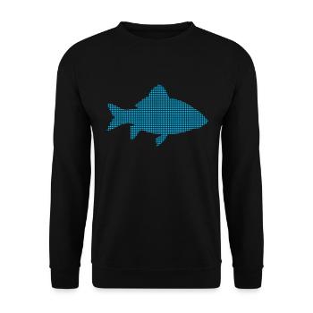 Fish - Unisex Sweatshirt - black - Front - Alina (178cm) & Michal (187cm)