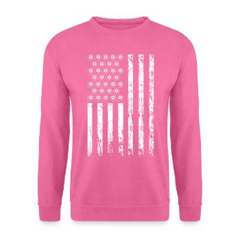 Amerikanischer Sport Billard Flagge Athletischer - Unisex Pullover - Pink - Vorne