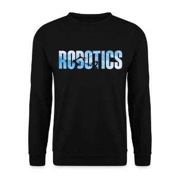 Robot Robotics Engineer Robotics - Unisex Sweatshirt - black - Front - Alina (178cm) & Michal (187cm)