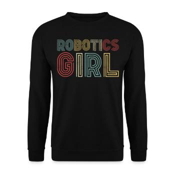 Ingénieur en robotique robotique fille - Sweat-shirt Unisexe - noir - Devant - Alina (178cm) & Michal (187cm)