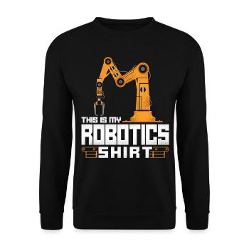 Ingénieur Robotique Robot Vintage - Sweat-shirt Unisexe - noir - Devant - Alina (178cm) & Michal (187cm)