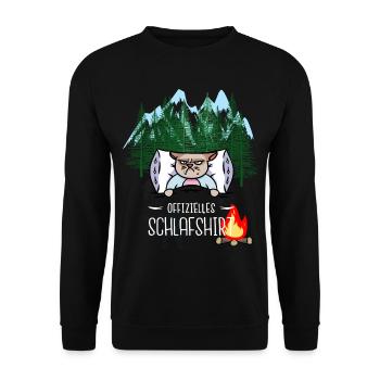 naturally sleep forest dwellers eco freak dream - Unisex Sweatshirt - black - Front - Alina (178cm) & Michal (187cm)