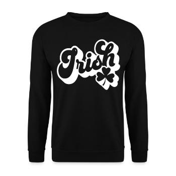 Cadeau de la Saint-Patrick Trèfle Hommes, Femmes, Enfants - Sweat-shirt Unisexe - noir - Devant - Alina (178cm) & Michal (187cm)