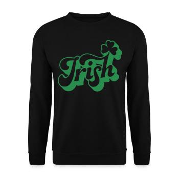 Cadeau de la Saint-Patrick Trèfle Hommes, Femmes, Enfants - Sweat-shirt Unisexe - noir - Devant - Alina (178cm) & Michal (187cm)