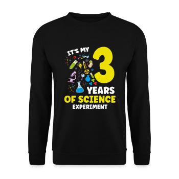 Es Ist Mein 3-jähriger - Unisex Pullover - Schwarz - Vorne - Alina (178cm) & Michal (187cm)