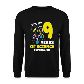Es Ist Mein 9-jähriger Geburtstag Für - Unisex Pullover - Schwarz - Vorne - Alina (178cm) & Michal (187cm)