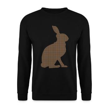 Hare - Unisex Sweatshirt - black - Front - Alina (178cm) & Michal (187cm)