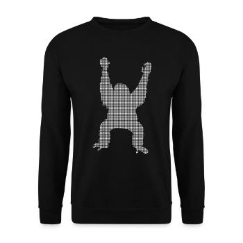 Orang Utan - Unisex Pullover - Schwarz - Vorne - Alina (178cm) & Michal (187cm)
