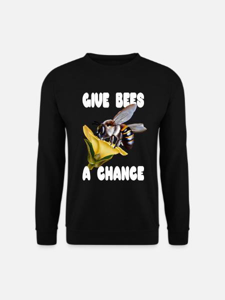 Give Bees a Chance - Unisex Sweatshirt - black
