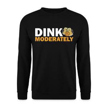 Dink Mäßig Pickleball Paddel Sport Spiel Spieler - Unisex Pullover - Schwarz - Vorne - Alina (178cm) & Michal (187cm)
