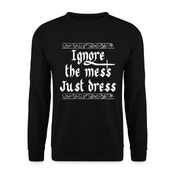 Renaissance Festival Ren Fair Faire Medieval - Unisex Sweatshirt - black - Front - Alina (178cm) & Michal (187cm)