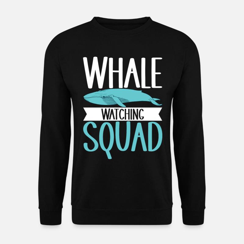Observateurs de baleines - Sweat-shirt Unisexe - noir