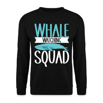 Observateurs de baleines - Sweat-shirt Unisexe - noir - Devant - Alina (178cm) & Michal (187cm)