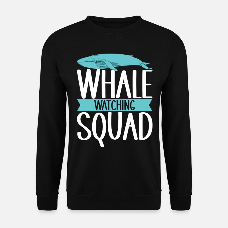 Observateurs de baleines - Sweat-shirt Unisexe - noir