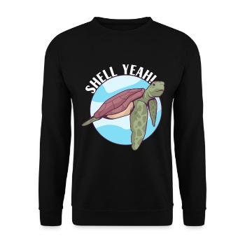 Tortue Tortue aquatique - Sweat-shirt Unisexe - noir - Devant - Alina (178cm) & Michal (187cm)