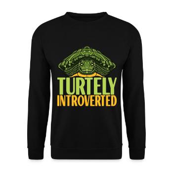Tortue Tortue aquatique - Sweat-shirt Unisexe - noir - Devant - Alina (178cm) & Michal (187cm)