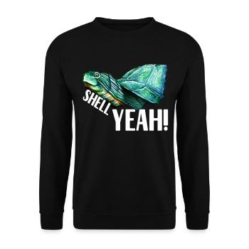Tortue Tortue aquatique - Sweat-shirt Unisexe - noir - Devant - Alina (178cm) & Michal (187cm)