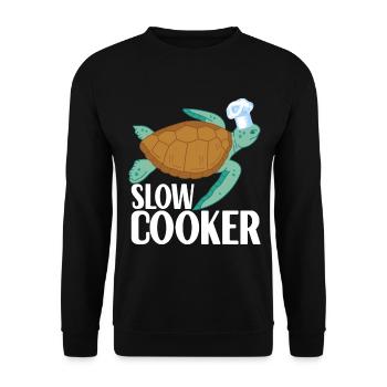 Tortue Tortue aquatique - Sweat-shirt Unisexe - noir - Devant - Alina (178cm) & Michal (187cm)