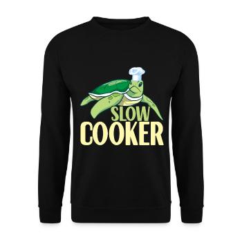 Tortue Tortue aquatique - Sweat-shirt Unisexe - noir - Devant - Alina (178cm) & Michal (187cm)