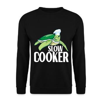Tortue Tortue aquatique - Sweat-shirt Unisexe - noir - Devant - Alina (178cm) & Michal (187cm)