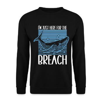 Whale Watchers - Unisex Sweatshirt - black - Front - Alina (178cm) & Michal (187cm)