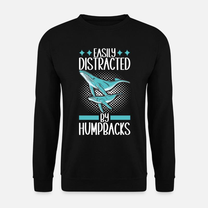 Observateurs de baleines - Sweat-shirt Unisexe - noir