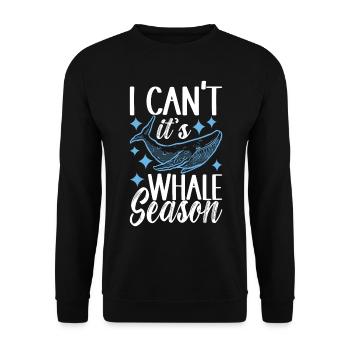 Whale Watchers - Unisex Sweatshirt - black - Front - Alina (178cm) & Michal (187cm)