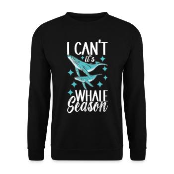 Whale Watchers - Unisex Sweatshirt - black - Front - Alina (178cm) & Michal (187cm)