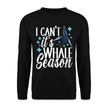 Observateurs de baleines - Sweat-shirt Unisexe - noir - Devant - Alina (178cm) & Michal (187cm)