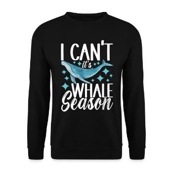 Whale Watchers - Unisex Sweatshirt - black - Front - Alina (178cm) & Michal (187cm)
