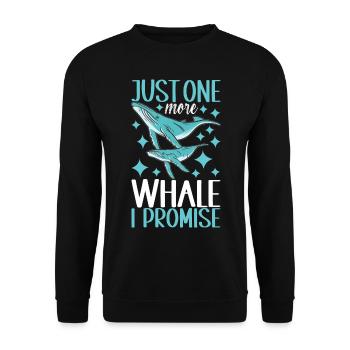Observateurs de baleines - Sweat-shirt Unisexe - noir - Devant - Alina (178cm) & Michal (187cm)