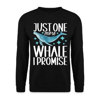 Whale Watchers - Unisex Sweatshirt - black - Front - Alina (178cm) & Michal (187cm)