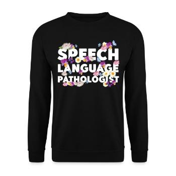Speech Therapist Therapy Assistant - Unisex Pullover - Schwarz - Vorne - Alina (178cm) & Michal (187cm)