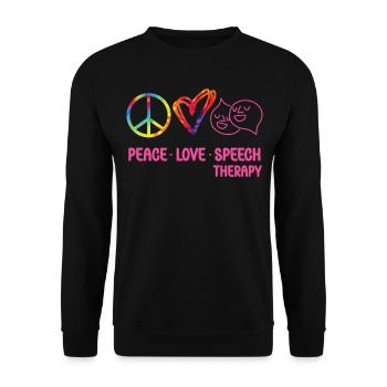 Assistant orthophoniste - Sweat-shirt Unisexe - noir - Devant - Alina (178cm) & Michal (187cm)